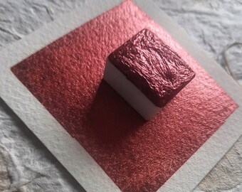 Comet Red - Handmade Shimmer Watercolor Paint