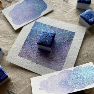 Celestial Rain ~ Handmade shimmer watercolor paint ~ Metallic Handmade Shimmer Watercolor Paint