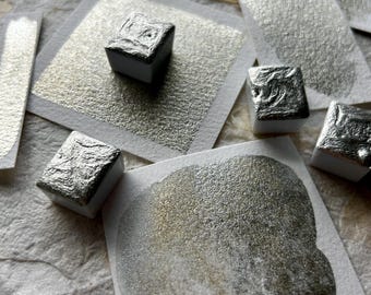 Platinum - Aluminium Silver Handmade Watercolor Paint