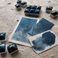 Handmade Watercolor - "Starry Night" - Granulating Watercolor Paint - Synthetic Mica ~ Vegan shimmer watercolors - handmade watercolor paint product logo