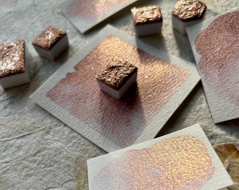 Sparkling Rose ~ Handmade shimmer watercolor paint