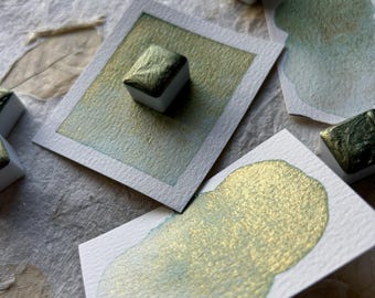 草の葉〜手作りのキラキラ水彩絵の具