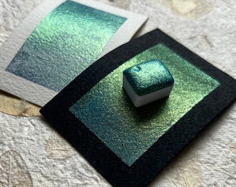 Sun Glitter ~ chameleon handmade watercolor paint