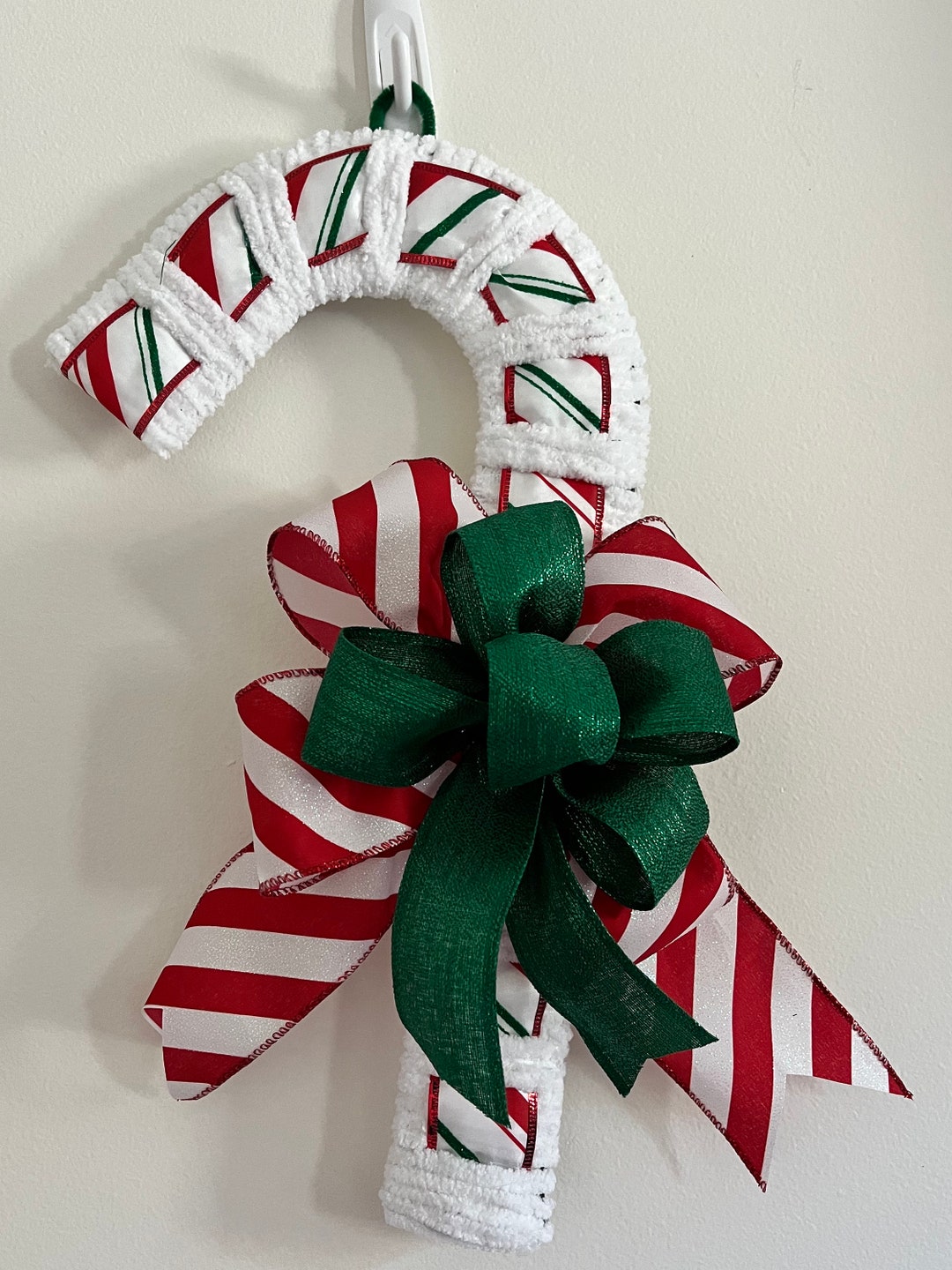 Yarn Candy Cane Etsy