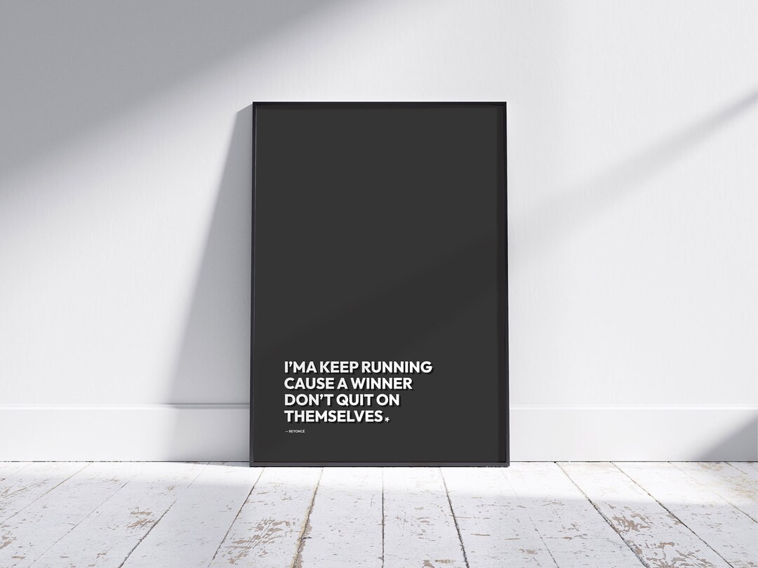 Beyoncé Lemonade Quote Poster, Inspirational Lyrics Poster, Minimalist ...