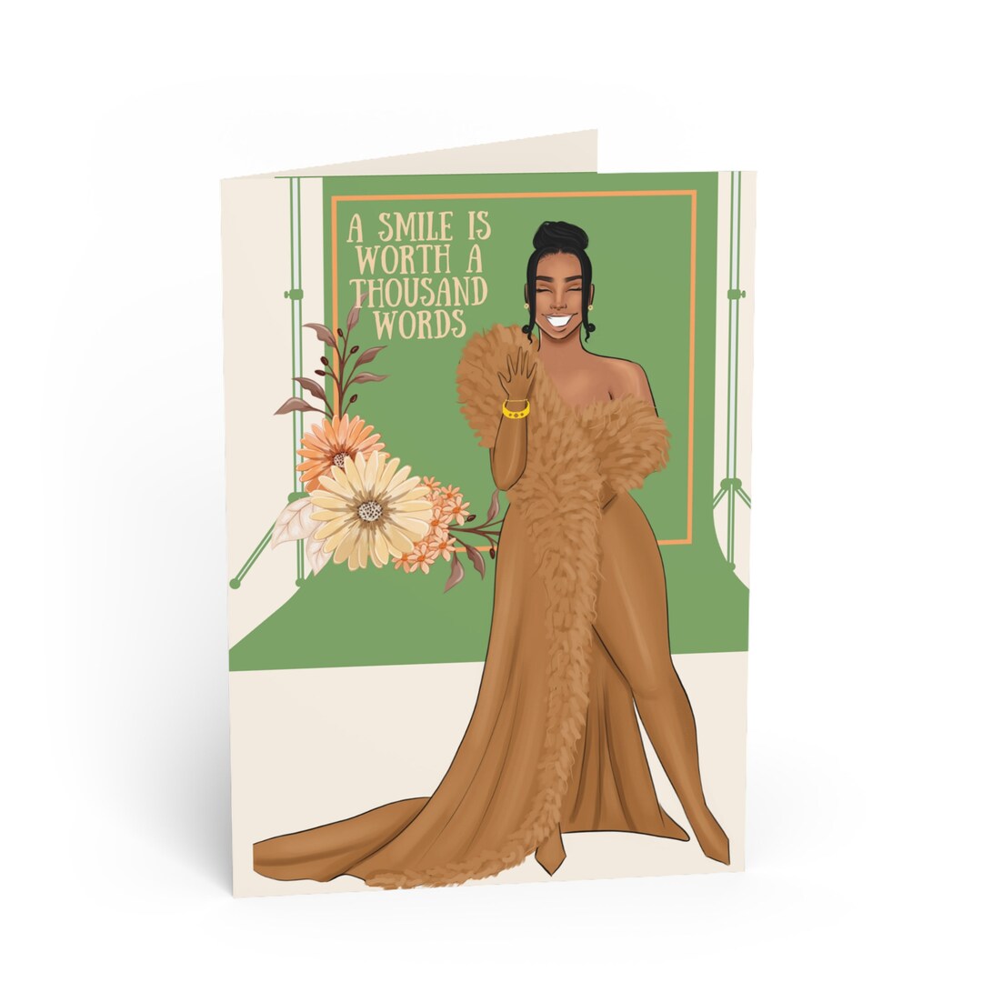A Smile is Worth A Thousand Words Greeting Card - Etsy