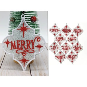 FSL Arabesque Ornament Embroidery Design Bundle, Freestanding Lace Christmas Ornament, Instant Download 2 Sizes 3.85 & 4.6 inch 10 Designs