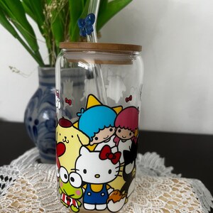 Glass Tumbler 16o with Bamboo Lid