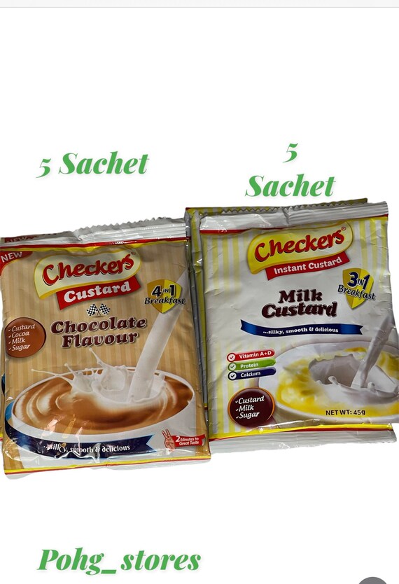 Checkers Custard Chocolate Flavor 4in1/checkers Milk Custard Etsy