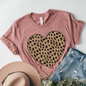 Cheetah Valentines Day, Cheetah Shirt, Leopard Shirt, Valentines Day Shirt, Women Valentines Day Shirt, Animal Print Cute Heart Love T Shirt