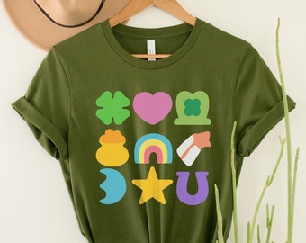 Lucky Charm St Patricks Day-tröja: Dam-shamrocktröja