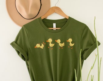 Duck Shirt, Easter Peeps Shirt, Easter Shirt For Women, Ducklings T-Shirt, womens spring fashion, spring easter shirt, my peeps shirt
