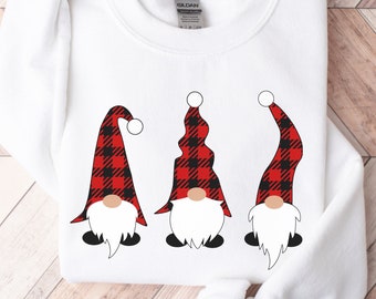 Christmas Gnome Sweatshirt, Funny Christmas Shirt, Christmas Sweatshirt, Cute Holiday Sweater, Gnome Sweatshirt, Ugly Christmas Pajamas