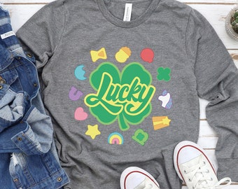 Camiseta infantil del Día de San Patricio: Camiseta con trébol de la suerte