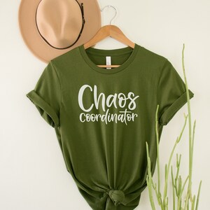 Chaos Coordinator Shirt, Funny Mothers Day Shirt, Mothers Day gift idea, mom coffee lover shirt, gift ideas for mom, crazy family mom shirt