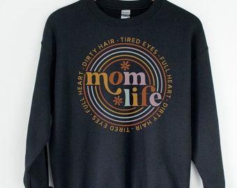 Mom Life Sweatshirt, mothers day crewneck, gift for mothers day, funny mothers day shirt, mothers day pullover, comfort colors mom shirt