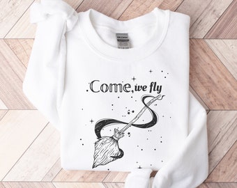 Come We Fly Sweatshirt: Witches Brew Halloween Crewneck