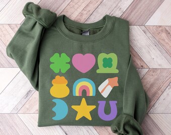 St. Patrick's Day Sweatshirt: Lucky Charm Crew Neck Sweater