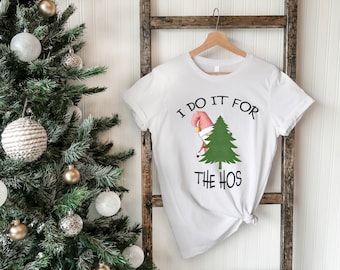 Camisa de Navidad Grosera, Camisa de la Cara de Santa, Lo Hago Para El Hos, Camiseta divertida de Navidad de Santa Navidad, Camiseta de Navidad Grosera, Regalos ofensivos de Navidad