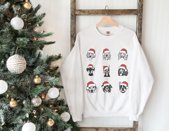 Christmas Dog Sweatshirt Dog Owner Christmas Shirt Dog Christmas Shirt Cute Christmas Sweaters Ugly Sweater Funny Women s Etsy Australia