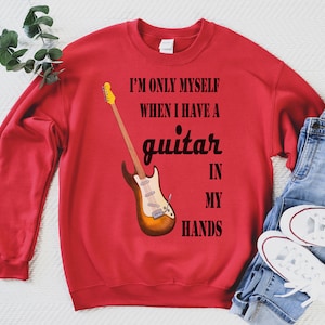 Guitar Shirt, Guitar Shirt, Guitar Sweatshirt, Guitarist Shirt,  Musician Shirt, Gift For Guitar Player, Guitar Gift, Music Lover Band Shirt