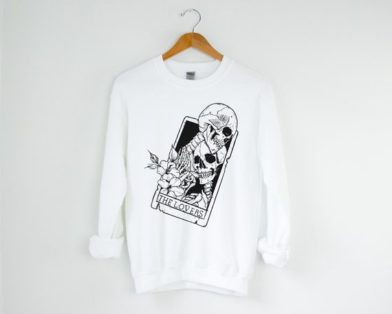 Valentine's Sweatshirt, Funny Womens Valentine's Day Shirt, Valentine Skeleton Shirt, Womens Cute Trendy Valentine Tee, Tarot Card Sweater