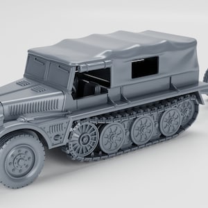 Sd.Kfz.10-2 Demag with 21cm Nebelwerfer | WW2 Armor