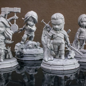 Chibi Witcher Set | Model Kit(s)