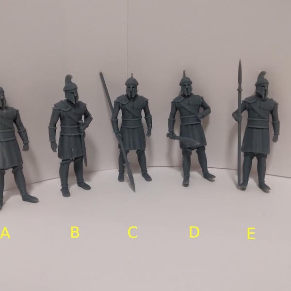 Miniatures de soldats athéniens