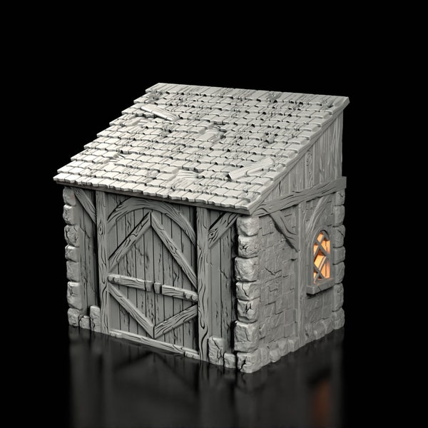 Shed / Lean-to | Medieval Farmhouses | 6-75mm Terrain