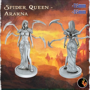 Spider Queen Arakna | 28-150mm Miniature