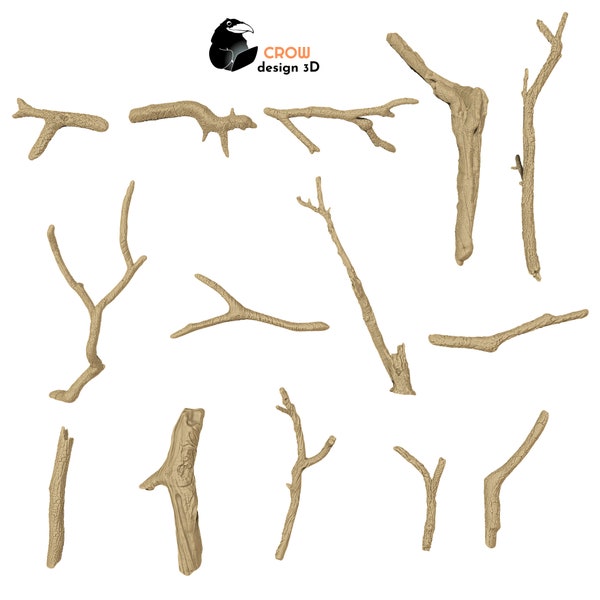 Branches for RPG Terrain Scatter (set of 14)