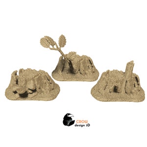 Small Dead Tree Stumps | RPG Terrain