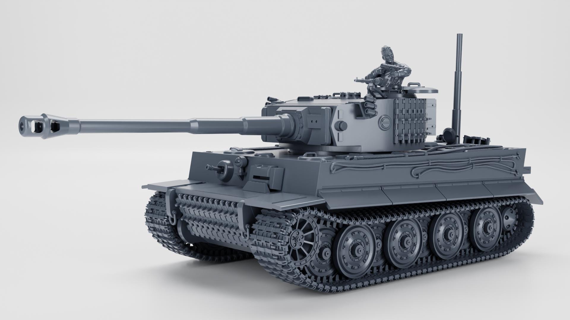 ドイツ軍戦車2台+おまけ付き 1/35 Tiger I & E-50 ドイツ軍戦車2台+