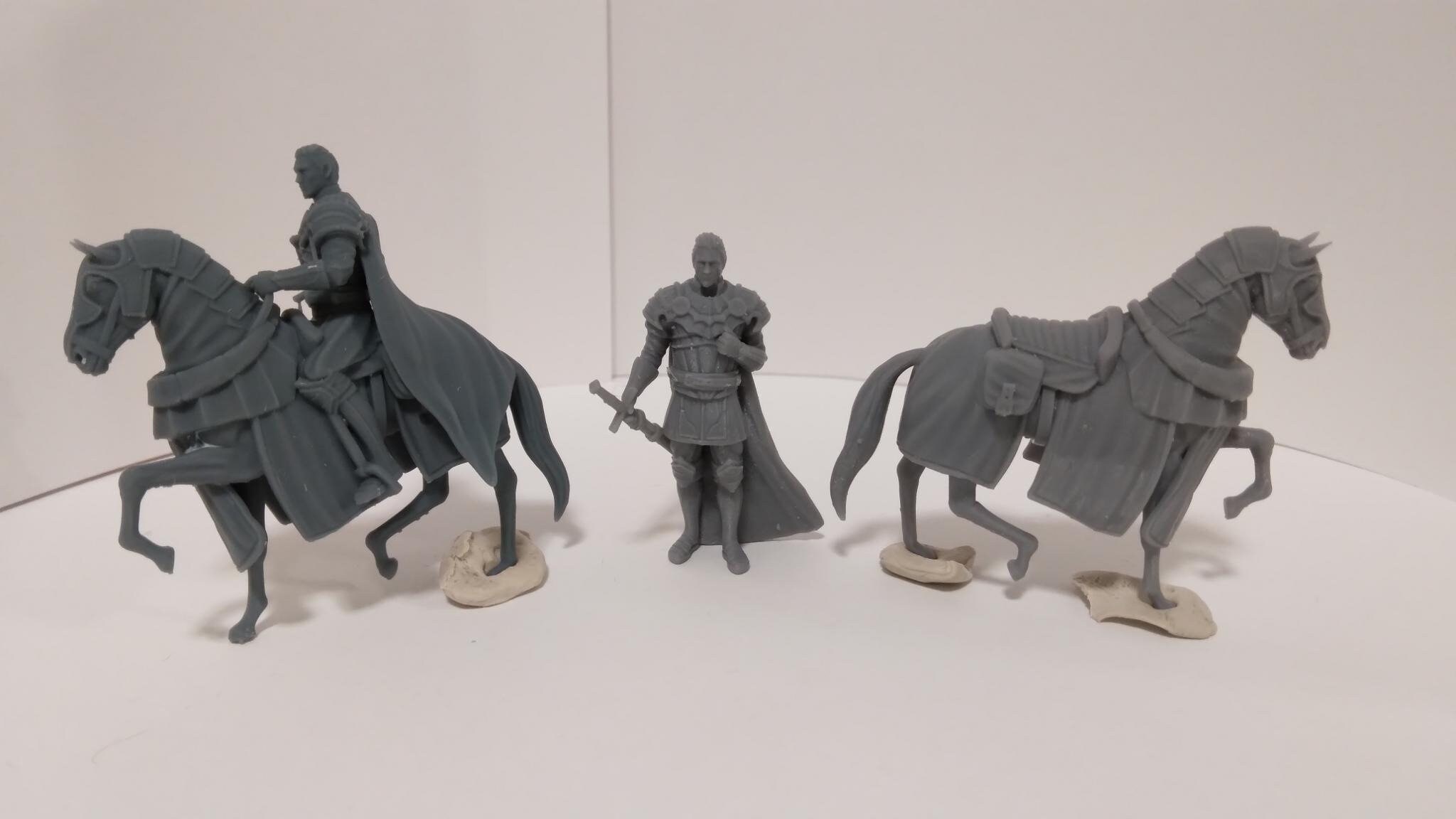 Knight Captain Knight Captain and Horse Miniature - Etsy