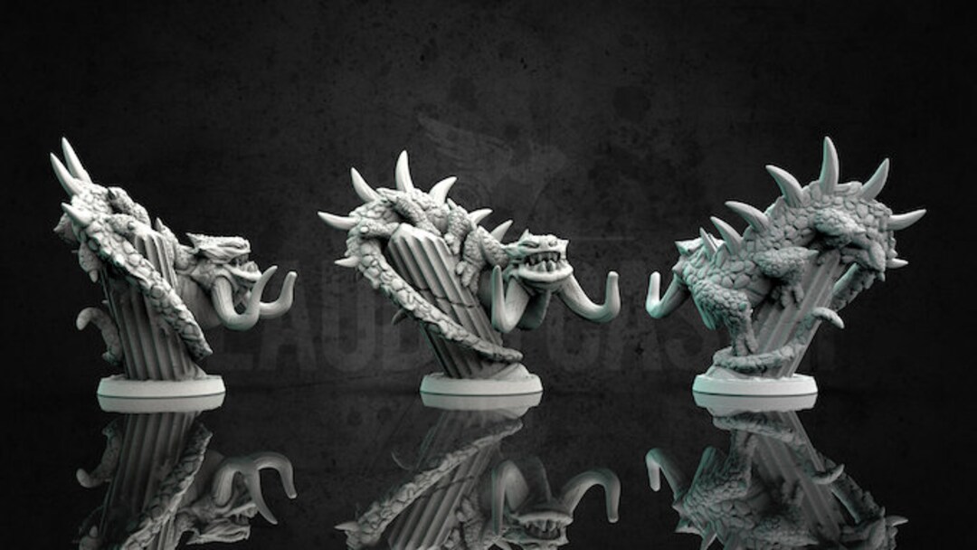 Basilisk Miniature Lords of the Underground Etsy