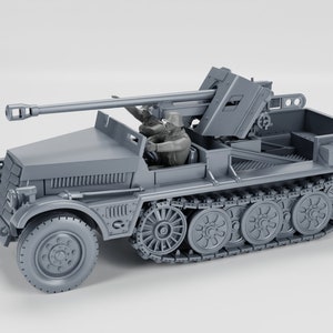 Sd.Kfz.10-5 with armor and 5cm PAK 38 | WW2 Armor
