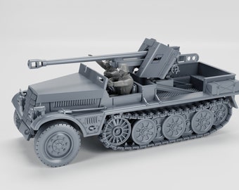 Sd.Kfz.10-5 with armor and 5cm PAK 38 | WW2 Armor