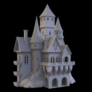 Fantasy Castle 2 | RPG terrain | 6-32mm scale