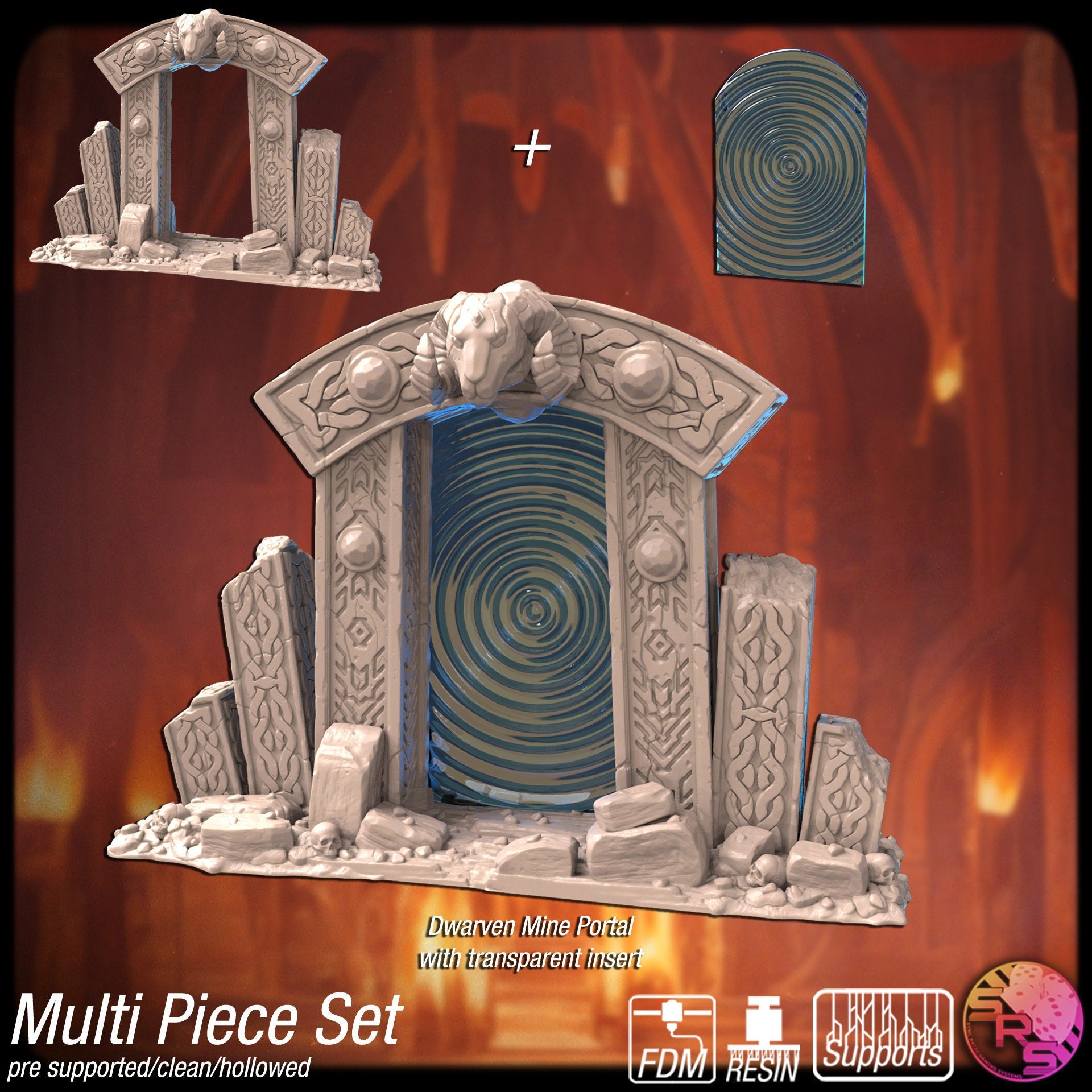 Rpg Mine Sign Dwarven Mine Portal | RPG Terrain | 15-54mm Terrain - Etsy