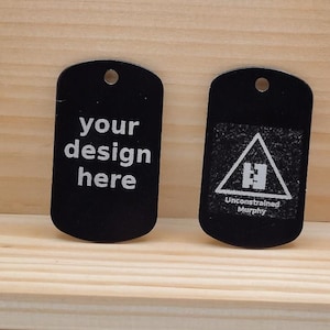 Custom Laser Engraved Dogtags