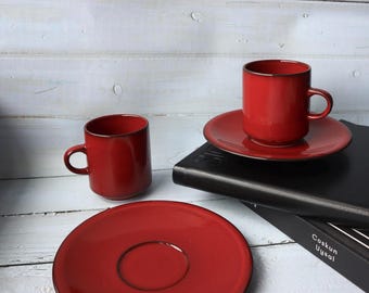 Villeroy & Boch Granada Vintage Cup – Deep Red Vitro Porcelaine Mug