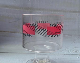 Vintage Guzzini Acrylic Glass Set of 6 | 1980s Retro Dessert Cups / Wine Glasses