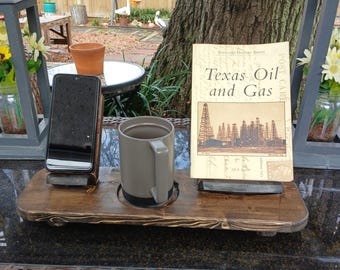 Handmade Wooden Display Stand – Rustic Holder for Books, Tablets, Plates, or Signs