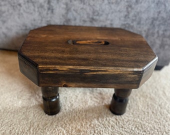 Wood Stepping Stool – Custom Feet & Trim