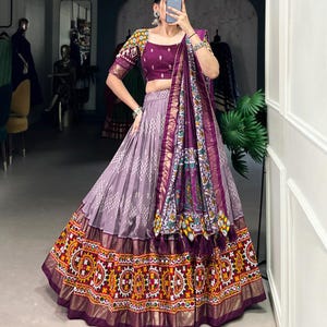 Blue Pure Cotton Navratri Chaniya Choli for Women with Kodi Work, Full Stitch Lehenga Choli for Navratri, Women Garba Dresses, garba Lover