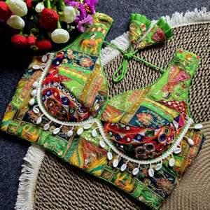 New Rich look Readymade Navratri Blouse, Navratri Lehenga choli Blouses, saree blouse readymade usa, Navratri Garba Outfit, Gift for her