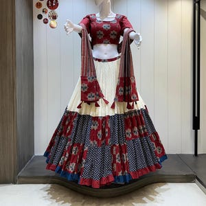 Navratri chaniya choli for women with 10M flare, Full Stitch Lehenga Choli for Navratri, Festival Outfit for women, Navratri Garba Dresses