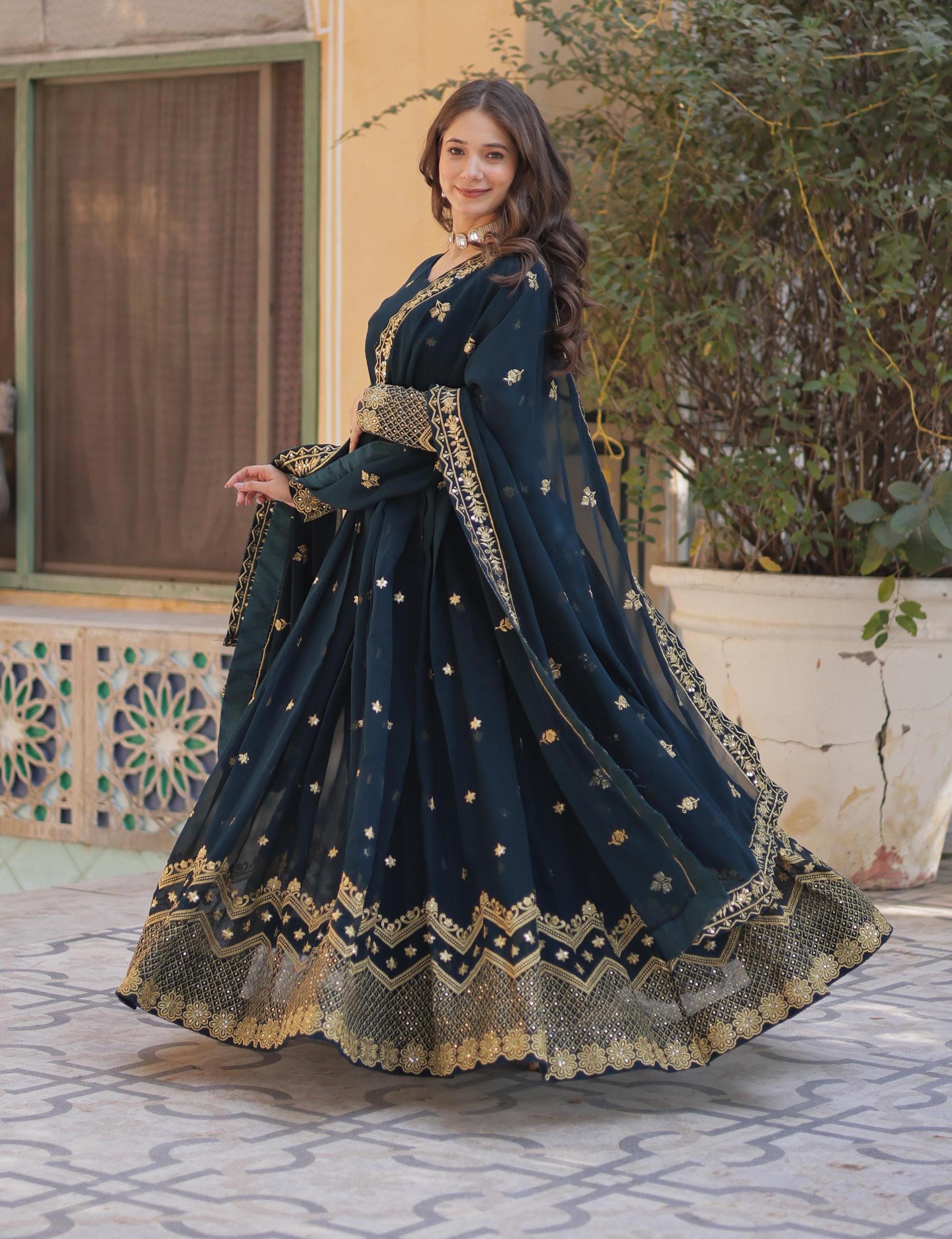 Ethnic Wear Plus Size Party Dresses For Indian Weddings Marriage