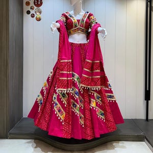 Pure cotton Navratri chaniya choli for women 8 M Flare, Full Stitch Lehenga Choli for Navratri, Festival Outfit for women, Garba Outfit